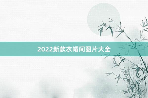 2022新款衣帽间图片大全